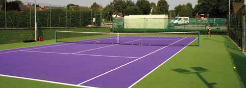 A two-tone Pladek tennis court